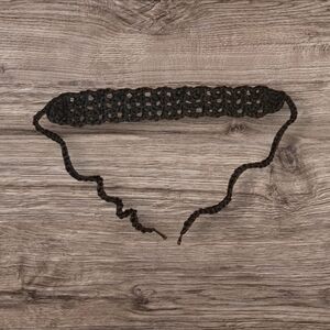 Dark Gray Crochet Headband